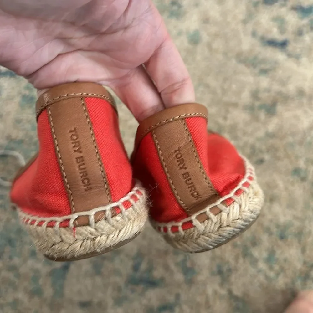 Tory Burch Ladies size 11M Angus Flat Espadrille Slip On
